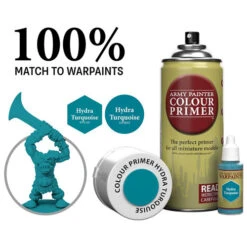 Army Painter Color Primer: Hydra Turquoise (400ml) -Wizards Toy Shop AMYCP3033 3