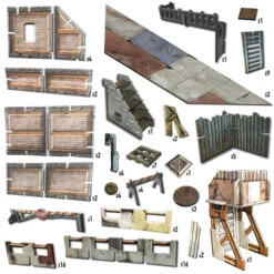 Battle Systems Terrain: Shanty Town Core Set -Wizards Toy Shop BSTUAC002 3