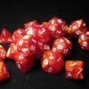 Chessex Bag Of Dice: Lustrous Bronze W/White Assorted (20) (Last Chance) -Wizards Toy Shop CHXLE853