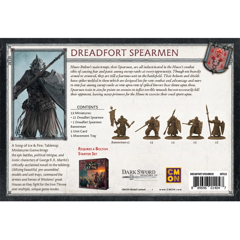 A Song Of Ice & Fire: Dreadfort Spearmen (Preorder) 6 A Song Of Ice & Fire: Dreadfort Spearmen (Preorder) - Image 4