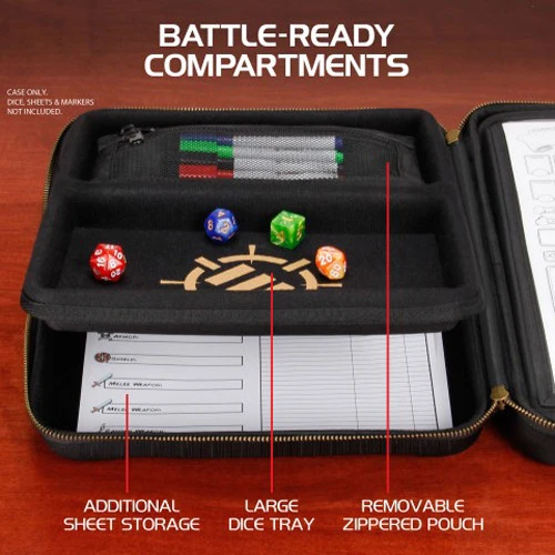 ENHANCE: RPG Organizer Case - Black 4 ENHANCE: RPG Organizer Case - Black - Image 2