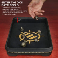 ENHANCE: Community Dice Case & XL Tray - Black -Wizards Toy Shop ENGTCET100BKEW 3