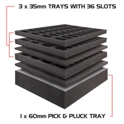 ENHANCE: Miniature Figure Travel Case - Black -Wizards Toy Shop ENGTCFM100BKEW 3