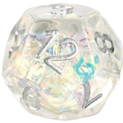 Metallic Dice Games: 16mm Polyhedral Set - Rainbow Frost (7) -Wizards Toy Shop MD759 3