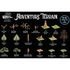 Monster Adventure Terrain: Painted - Forest Tree Set (91) -Wizards Toy Shop MON PFT916 4
