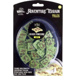 Monster Adventure Terrain: Painted - Grass Pinecone Tiles (50) (Preorder) -Wizards Toy Shop MON PGP590 4