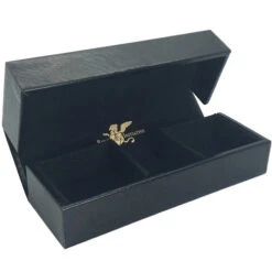 R4I Faux Leather Dice Box W/ Tray: Gold Foil Rogue Logo -Wizards Toy Shop R4I44209 2