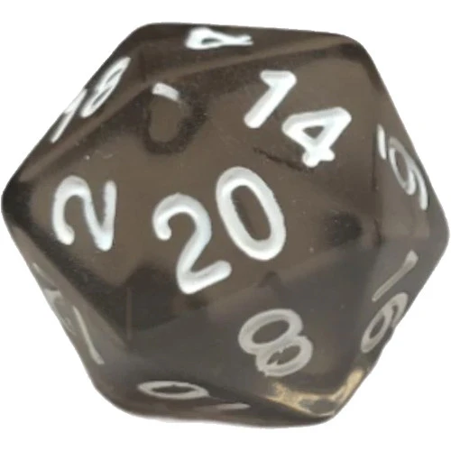 R4I Dice W/Arch'd4: Translucent - Black W/ White (15) (Preorder) 4 R4I Dice W/Arch'd4: Translucent - Black W/ White (15) (Preorder) - Image 2