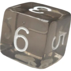 R4I Dice W/Arch'd4: Translucent - Black W/ White (15) (Preorder) 12 R4I Dice W/Arch'd4: Translucent - Black W/ White (15) (Preorder) -Wizards Toy Shop R4I50103 FC 5