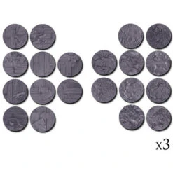 Warcradle Scenics: Mesa & Frontier Town - Small Bases Set -Wizards Toy Shop WSA680015 3