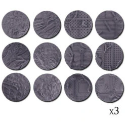 Warcradle Scenics: Swamp & Industrial - Medium Bases Set 8 Warcradle Scenics: Swamp & Industrial - Medium Bases Set -Wizards Toy Shop WSA680018 3