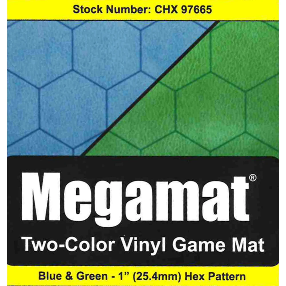 Chessex Reversible Megamat: 1-inch Hex - Blue/Green (34.5" X 48") 3 Chessex Reversible Megamat: 1-inch Hex - Blue/Green (34.5" X 48")