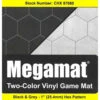 Chessex Reversible Megamat: 1-inch Hex - Black/Grey (34.5" X 48") -Wizards Toy Shop chx97680 1