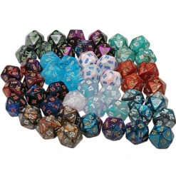 Chessex Bag Of Assorted Mini D20s (50) (2nd Release)