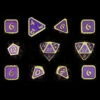 Die Hard Dice Polyhedral Set: Mythica - Gold Amethyst (11) (Last Chance)