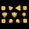Die Hard Dice Polyhedral Set: Mythica - Platinum Citrine (11) (Last Chance) -Wizards Toy Shop dhdm0102151