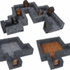 WarLock Tiles: Dungeon Tiles Expansion - One Inch Straight Walls