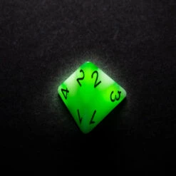 Gamegenic Glow Series Polyhedral Set: Toxic Stones (7) -Wizards Toy Shop ggs50029ml 5