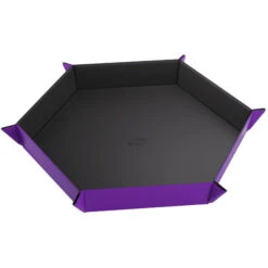 Gamegenic Magnetic Dice Tray: Hexagonal Black/Purple (Preorder)