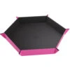 Gamegenic Magnetic Dice Tray: Hexagonal Black/Pink (Preorder)