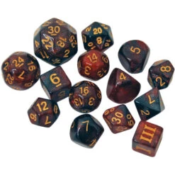 Dungeon Crawl Classic RPG Dice: Hellcat (14)