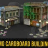 Batman Miniatures Game: Cardboard Buildings (2) -Wizards Toy Shop k35acc0060