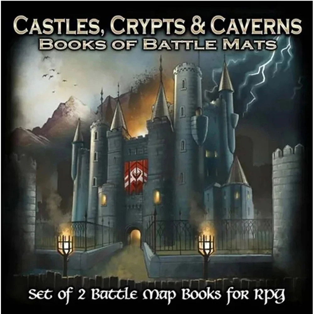 Books Of Battle Mats: Castles, Crypts, & Caverns 3 Books Of Battle Mats: Castles, Crypts, & Caverns