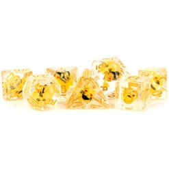 Metallic Dice Games: 16mm Polyhedral Set - Cat (7)