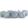 Metallic Dice Games: 16mm Sharp-Edge Polyhedral Set - Silicone Rubber - Glacial Debris -Wizards Toy Shop md782 1