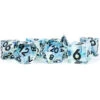 Metallic Dice Games: 16mm Sharp-Edge Polyhedral Set - Captured Frost -Wizards Toy Shop md931
