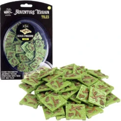 Monster Adventure Terrain: Painted - Grass Pinecone Tiles (50) (Preorder)