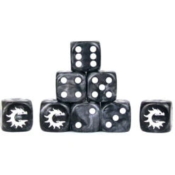 Conquest D6 Set: Conquest Logo On Black (25)