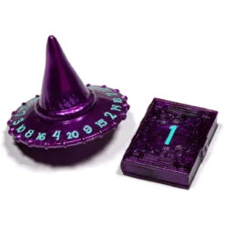 Wizard Polyhedral Set: D20 Wizard Hat & D2 Spellbook - Wizardstone