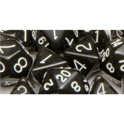 R4I Dice W/Arch'd4: Translucent - Black W/ White (15) (Preorder) 3 R4I Dice W/Arch'd4: Translucent - Black W/ White (15) (Preorder)