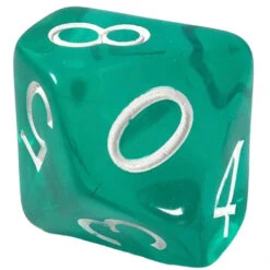 R4I Dice W/Arch'd4: Translucent - Teal (15) -Wizards Toy Shop r4i50117 fc 5