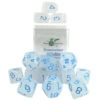 R4I Dice W/Arch'd4: Translucent - White (15)