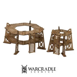 Warcradle Scenics: Complex Red - 2 Story Tower Set
