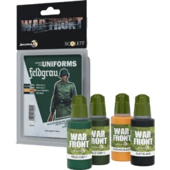 War Front Paint Set: Colors For Uniforms - Feldgrau (Preorder)