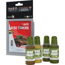 War Front Paint Set: Colors For AFV - Red Tanks (Preorder)