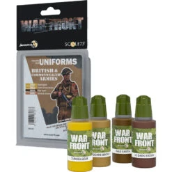War Front Paint Set: Colors For Uniforms - British & Commonwealth Armies (Preorder)