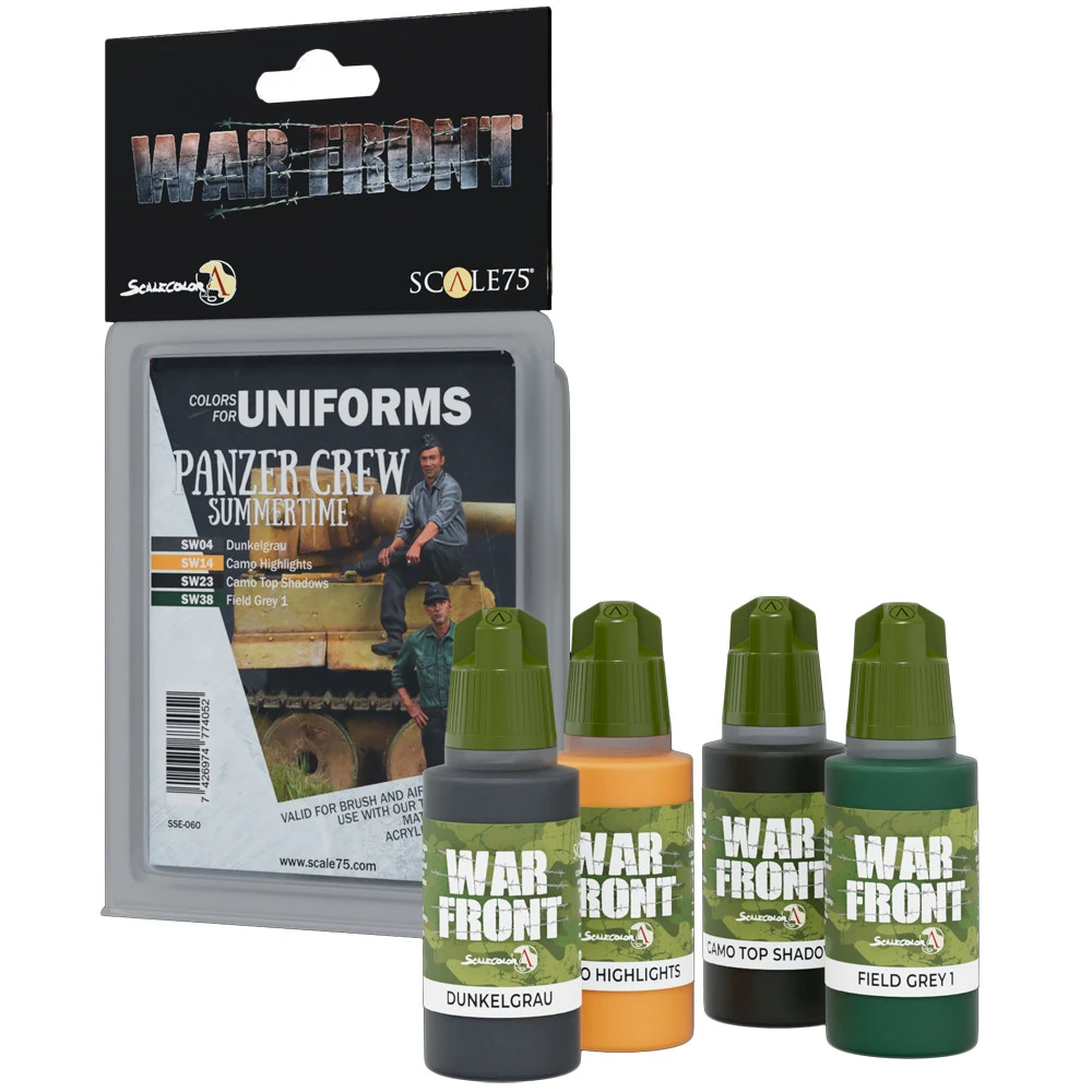 War Front Paint Set: Colors For Uniforms - Panzer Crew Summertime (Preorder) 3 War Front Paint Set: Colors For Uniforms - Panzer Crew Summertime (Preorder)