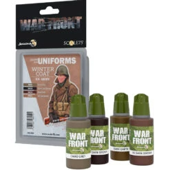 War Front Paint Set: Colors For Uniforms - Winter Coat US Army (Preorder)