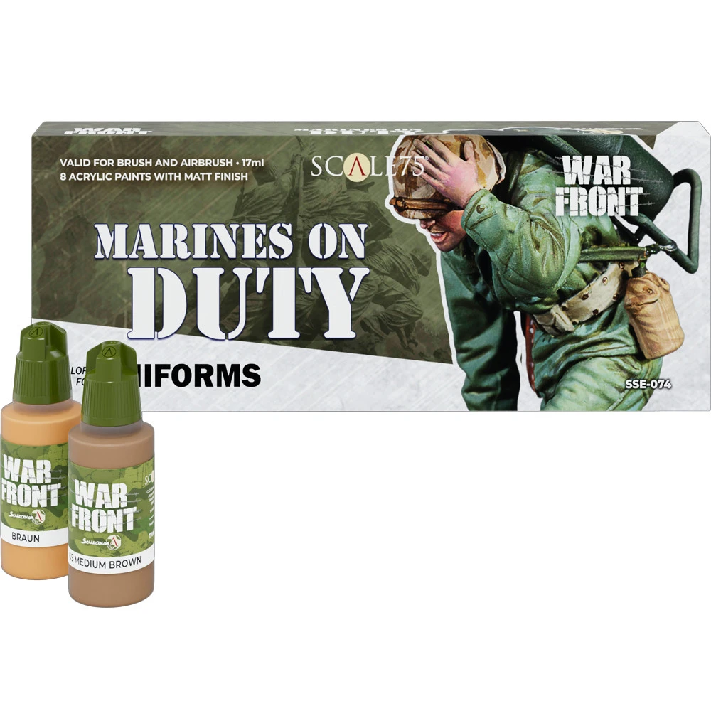 War Front Paint Set: Colors For Uniforms - Marines On Duty (Preorder) 3 War Front Paint Set: Colors For Uniforms - Marines On Duty (Preorder)