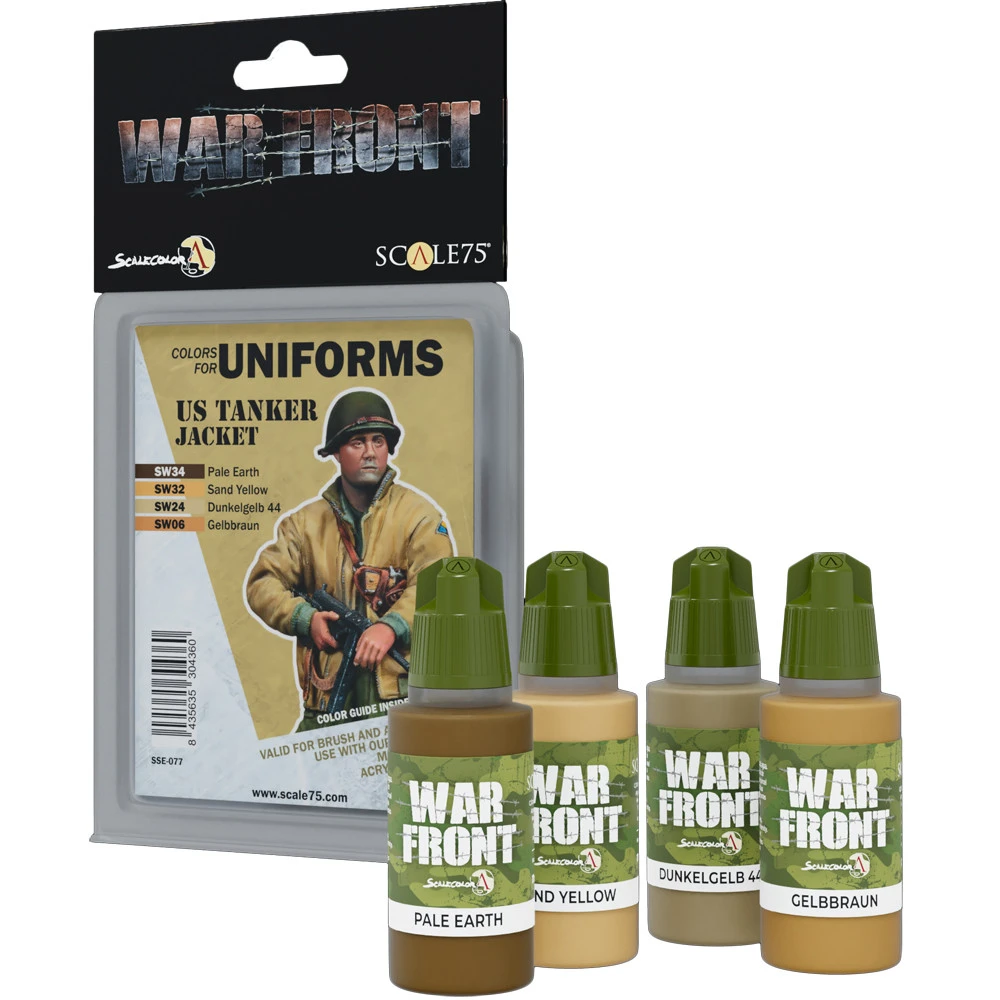 War Front Paint Set: Colors For Uniforms - US Tanker Jacket (Preorder) 3 War Front Paint Set: Colors For Uniforms - US Tanker Jacket (Preorder)