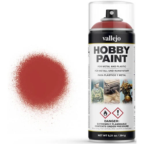 Vallejo Fantasy Color Aerosol Primer: Scarlet Red (400ml) (Last Chance) 3 Vallejo Fantasy Color Aerosol Primer: Scarlet Red (400ml) (Last Chance)
