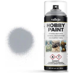 Vallejo Fantasy Color Aerosol Primer: Silver (400ml)