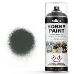 Vallejo Fantasy Color Aerosol Primer: Dark Green (400ml)
