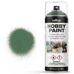 Vallejo Fantasy Color Aerosol Primer: Sick Green (400ml)
