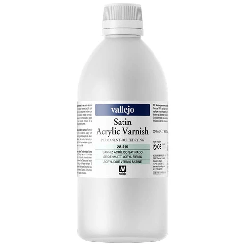 Vallejo: Satin Acrylic Varnish 500ml (Preorder) 3 Vallejo: Satin Acrylic Varnish 500ml (Preorder)