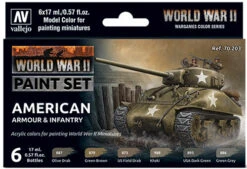 Vallejo Model Color Set: WWII - American Armour & Infantry